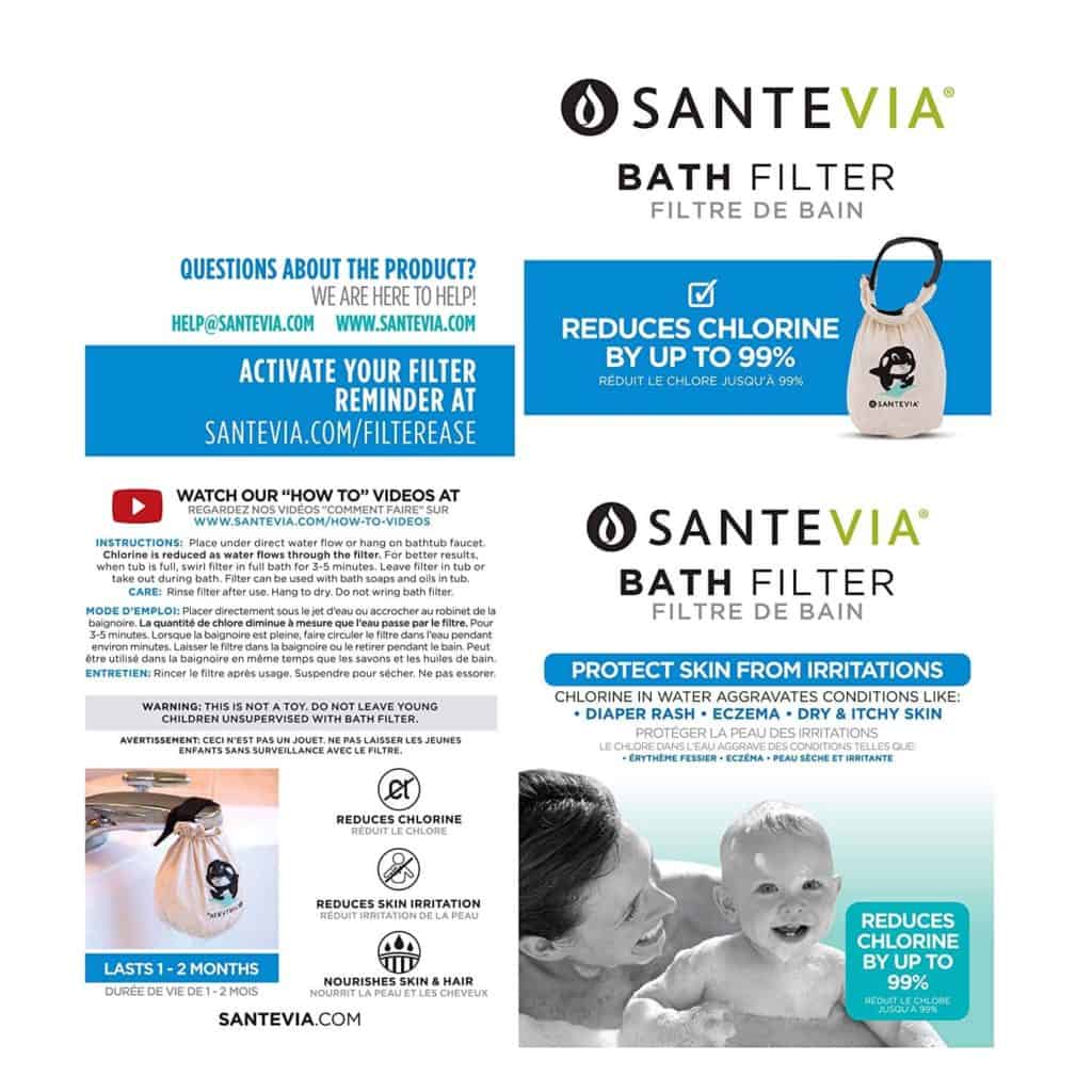 Santevia Bath Filter Safe Water Canada