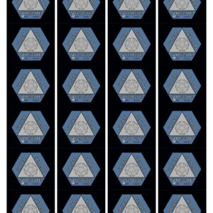 Silver Shungite EMF Scalar Sticker